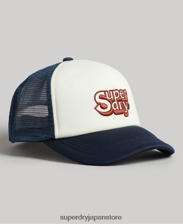 ヴィンテージのトラッカーキャップ 男性 Superdry アクセサリー 白 2J62PZ1651