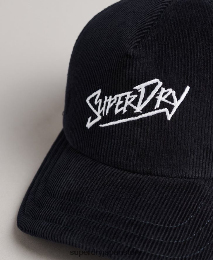 ヴィンテージブランドマークコードキャップ 男性 Superdry アクセサリー 海軍 2J62PZ1658