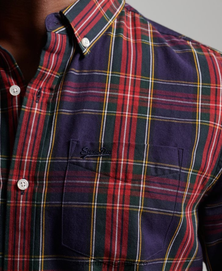 クラシックロンドンボタンダウンシャツ 男性 Superdry 衣類 緑 2J62PZ165