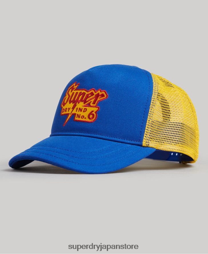 ヴィンテージグラフィックのトラッカーキャップ 男性 Superdry アクセサリー 青 2J62PZ1669
