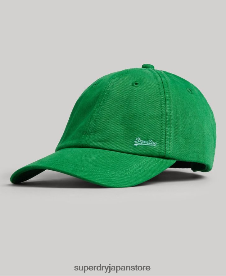 ヴィンテージ刺繍入りキャップ 男性 Superdry アクセサリー 緑 2J62PZ1670
