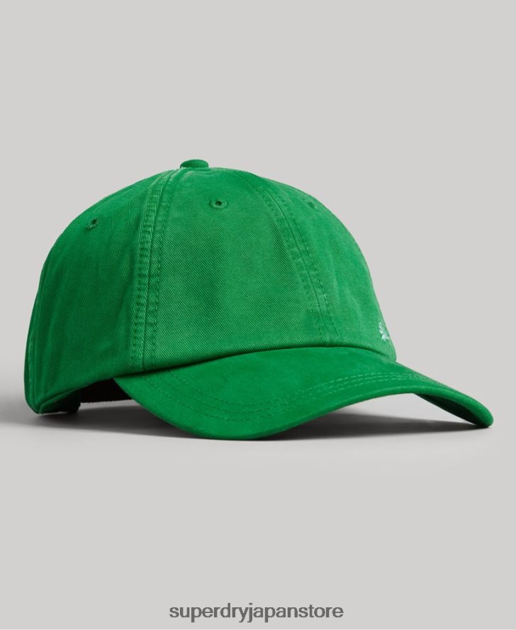 ヴィンテージ刺繍入りキャップ 男性 Superdry アクセサリー 緑 2J62PZ1670