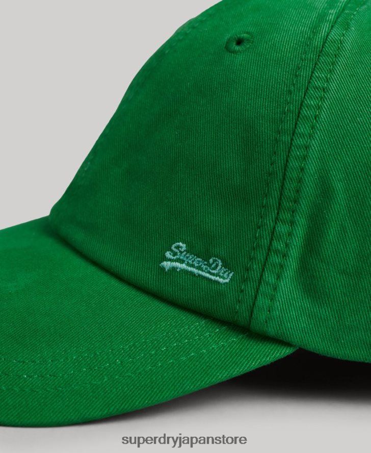 ヴィンテージ刺繍入りキャップ 男性 Superdry アクセサリー 緑 2J62PZ1670