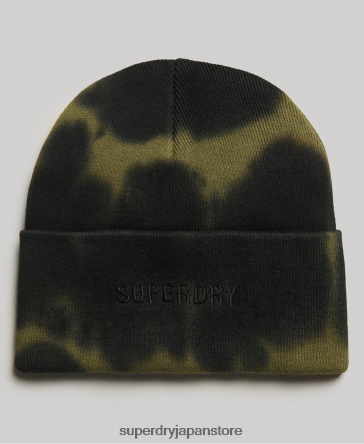 染めたビーニー帽 男性 Superdry アクセサリー 黒 2J62PZ1673