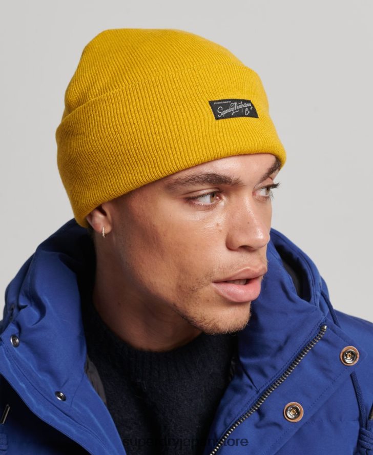 エッセンシャルロゴビーニー帽 女性 Superdry アクセサリー 黄色 2J62PZ1682