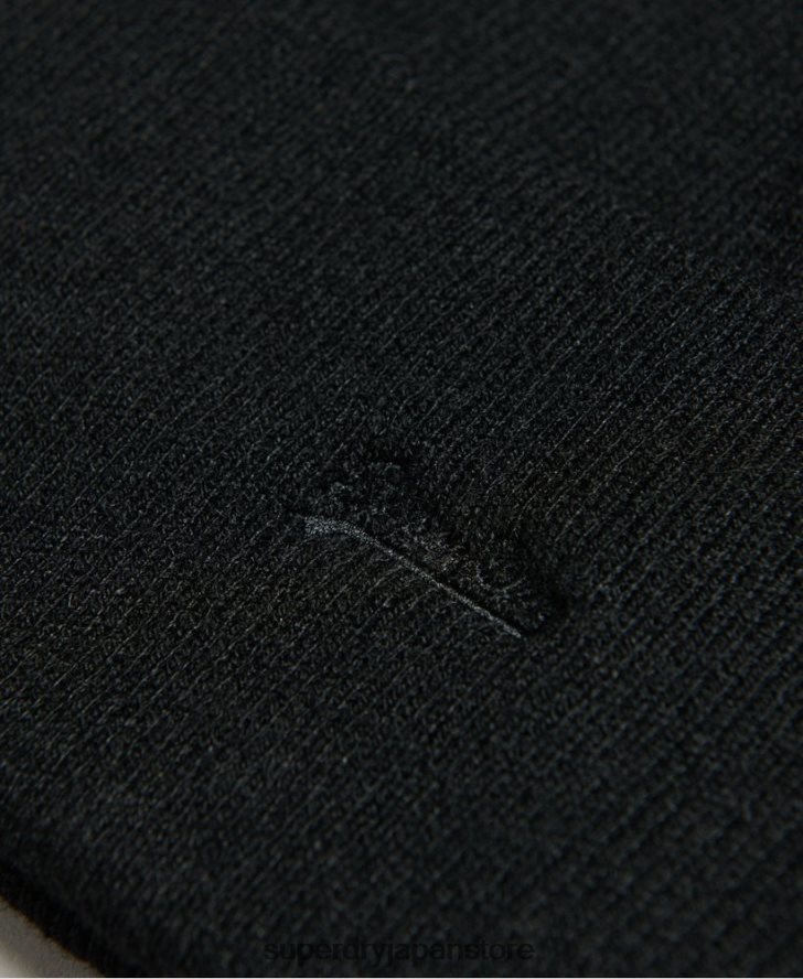 エッセンシャルロゴビーニー帽 女性 Superdry アクセサリー 黒 2J62PZ1685