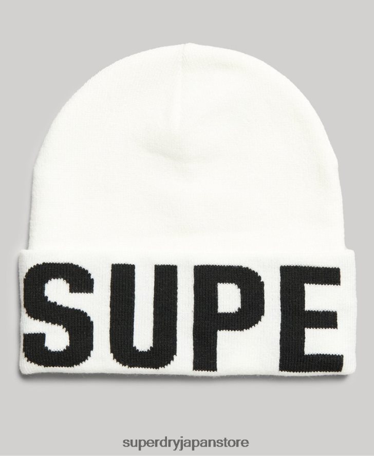 山編みの帽子 女性 Superdry アクセサリー 白 2J62PZ1690
