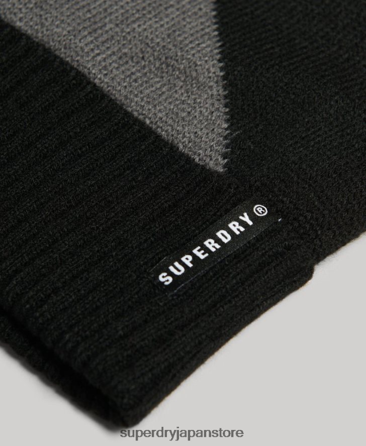 スノーカフビーニー 男性 Superdry アクセサリー 黒 2J62PZ1695