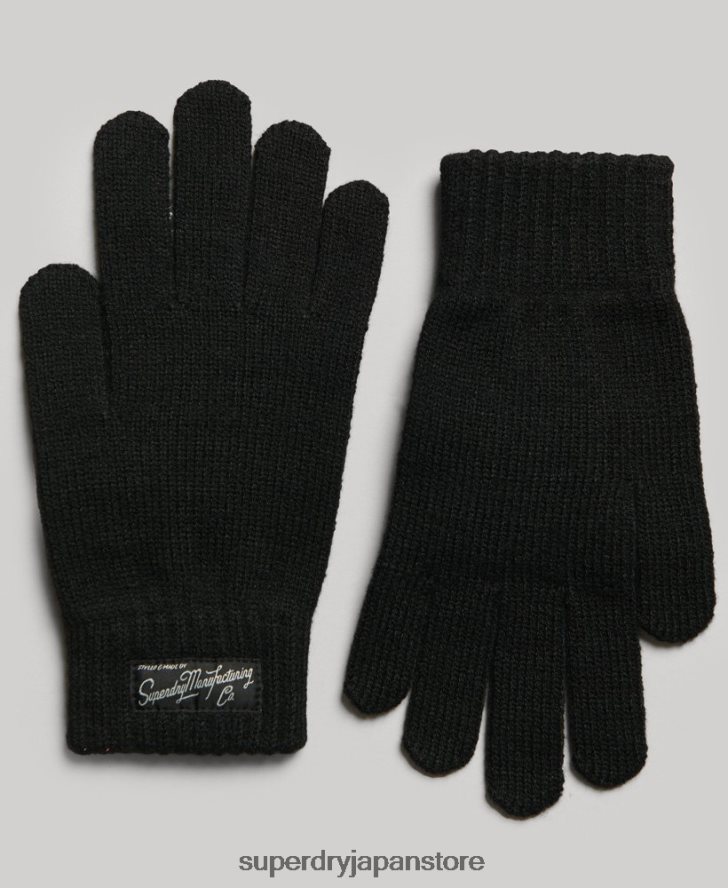 エッセンシャルロゴ手袋 女性 Superdry アクセサリー 黒 2J62PZ1697