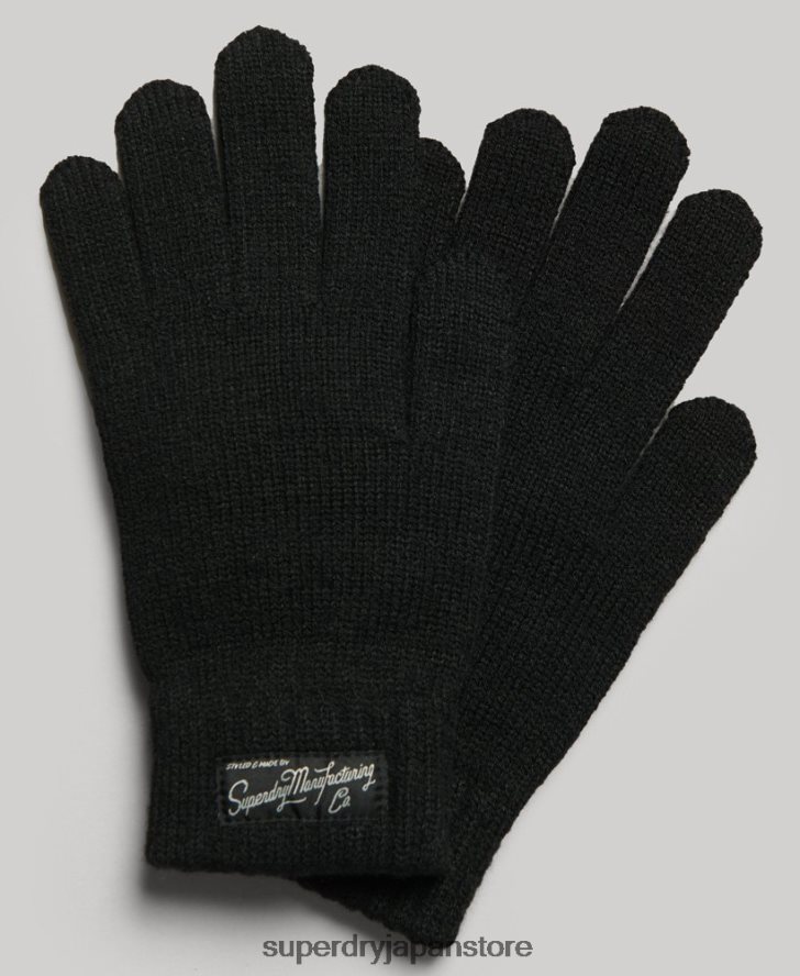 エッセンシャルロゴ手袋 女性 Superdry アクセサリー 黒 2J62PZ1697