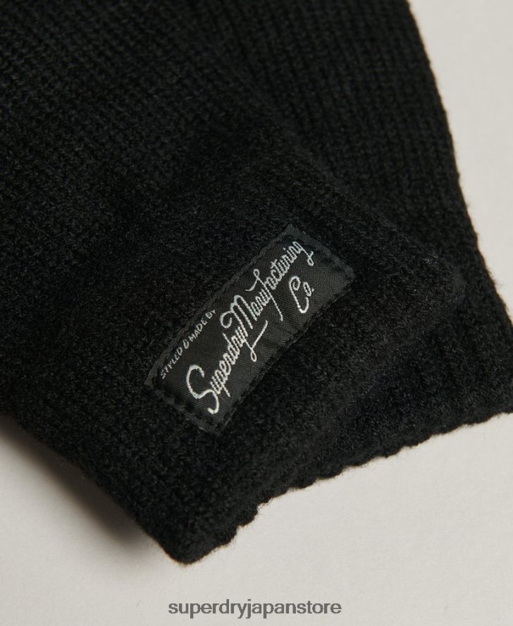 エッセンシャルロゴ手袋 女性 Superdry アクセサリー 黒 2J62PZ1697