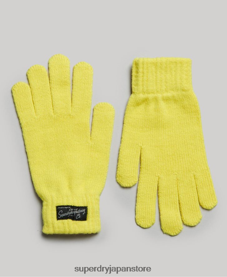 エッセンシャルロゴ手袋 女性 Superdry アクセサリー 黄色 2J62PZ1698