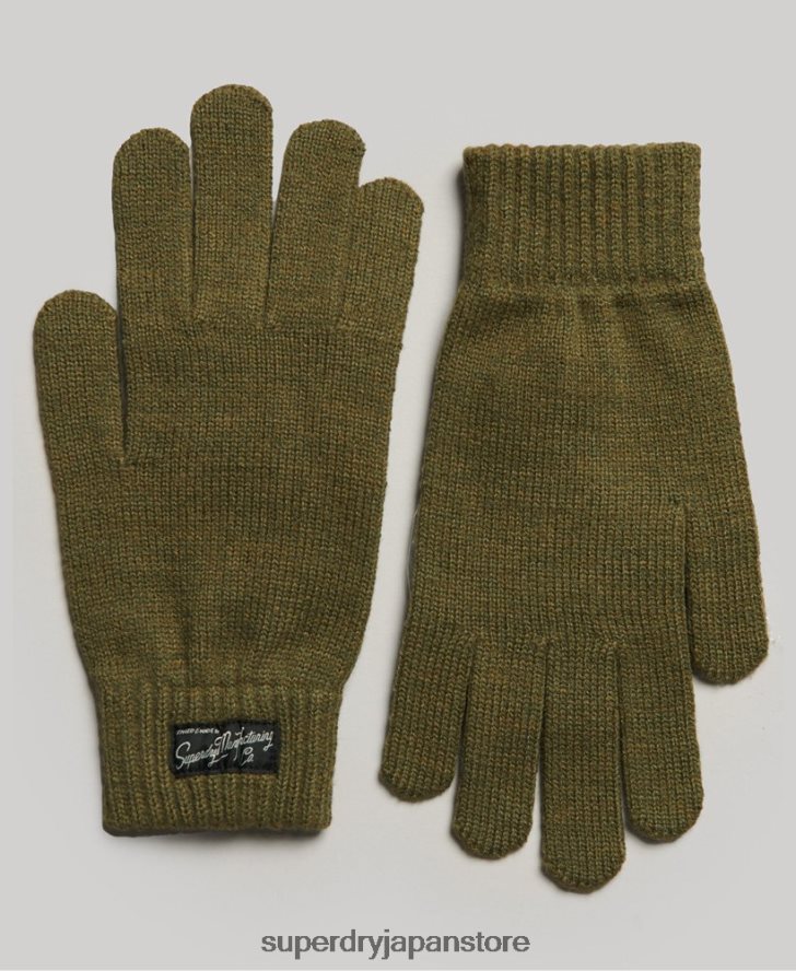 エッセンシャルロゴ手袋 女性 Superdry アクセサリー カーキ 2J62PZ1699