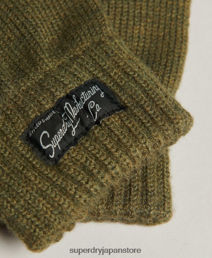 エッセンシャルロゴ手袋 女性 Superdry アクセサリー カーキ 2J62PZ1699