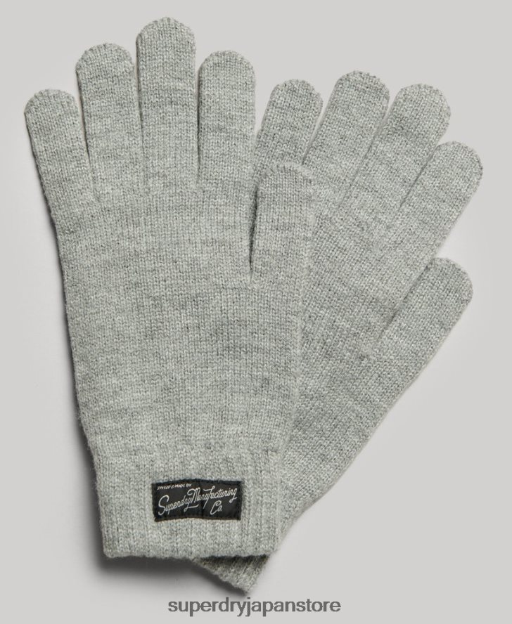 エッセンシャルロゴ手袋 女性 Superdry アクセサリー グレー 2J62PZ1700
