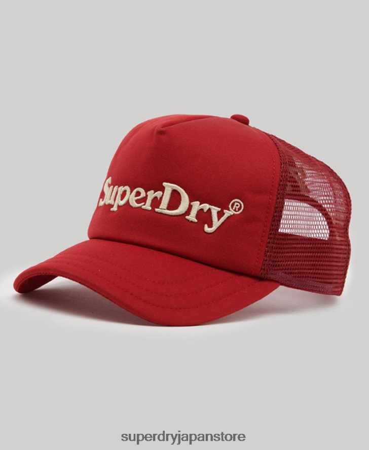 グラフィックトラッカーキャップ 男性 Superdry アクセサリー 赤 2J62PZ1709
