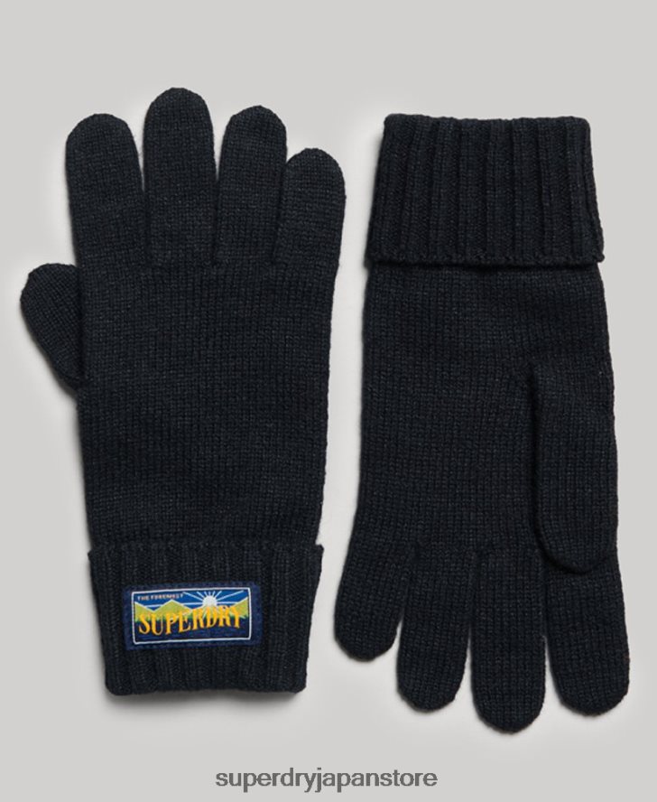 ウールブレンドレーダー手袋 男性 Superdry アクセサリー 海軍 2J62PZ1713