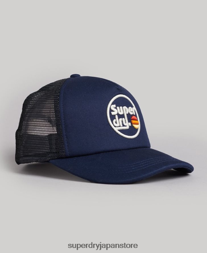 ヴィンテージのトラッカーキャップ 男性 Superdry アクセサリー 海軍 2J62PZ1715