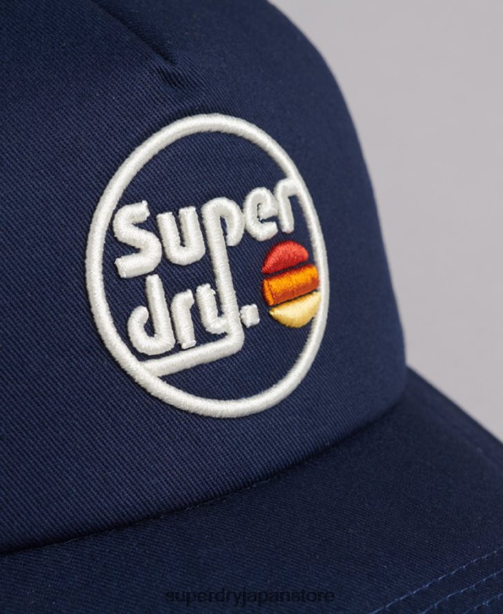ヴィンテージのトラッカーキャップ 男性 Superdry アクセサリー 海軍 2J62PZ1715