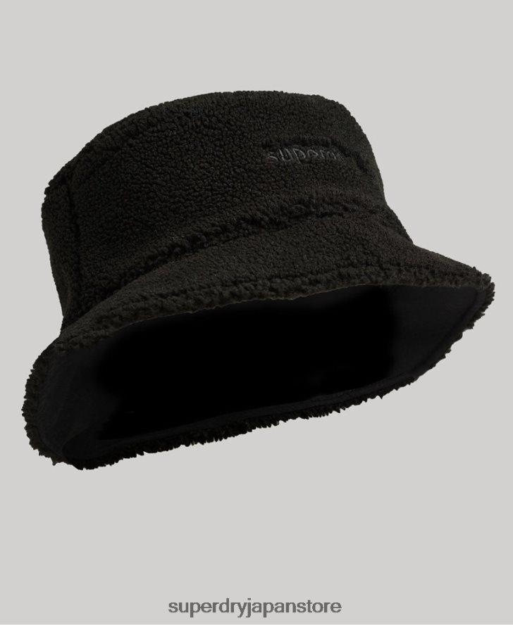 フリースバケットハット 男性 Superdry アクセサリー 黒 2J62PZ1718