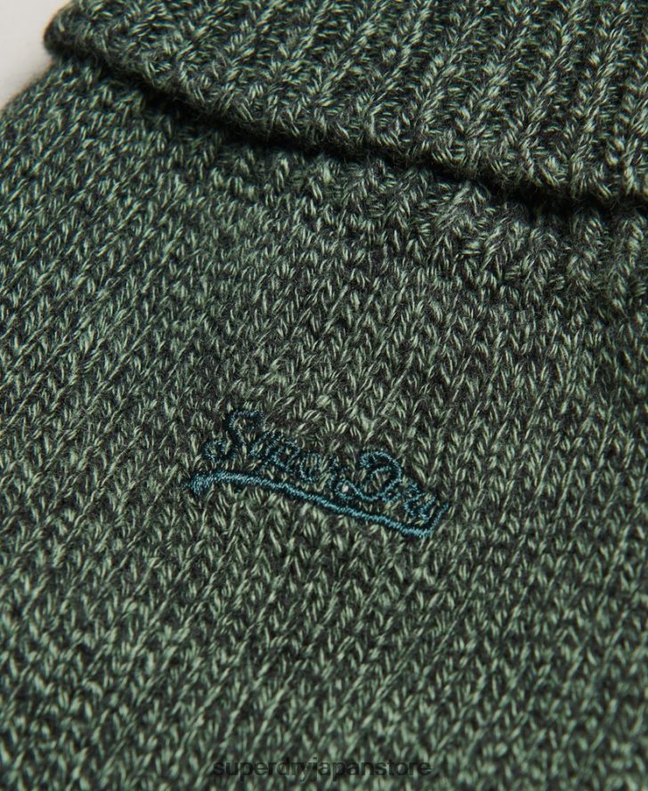 ヴィンテージロゴ手袋 男性 Superdry アクセサリー 緑 2J62PZ1723