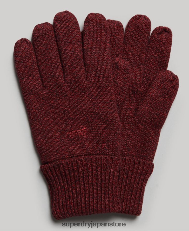 ヴィンテージロゴ手袋 男性 Superdry アクセサリー 赤 2J62PZ1724