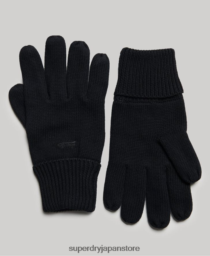 ヴィンテージロゴ手袋 男性 Superdry アクセサリー 黒 2J62PZ1726