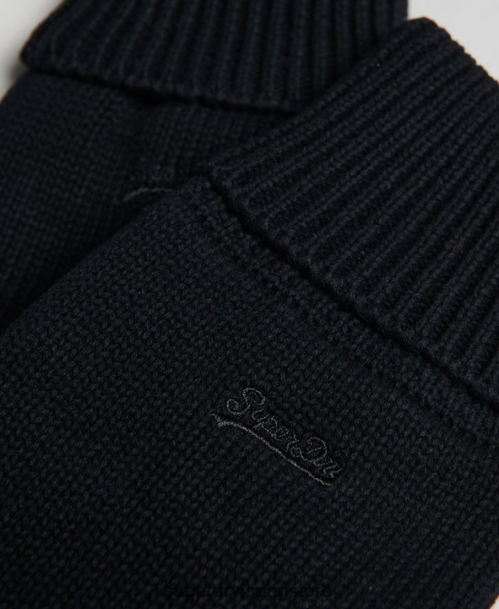 ヴィンテージロゴ手袋 男性 Superdry アクセサリー 黒 2J62PZ1726