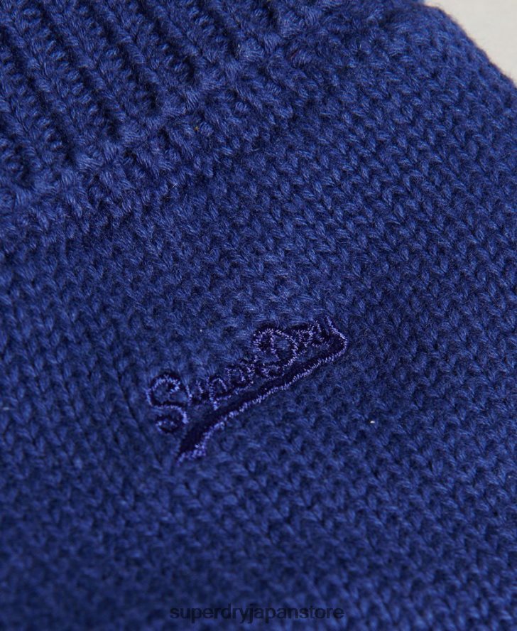 ヴィンテージロゴ手袋 男性 Superdry アクセサリー 青 2J62PZ1727