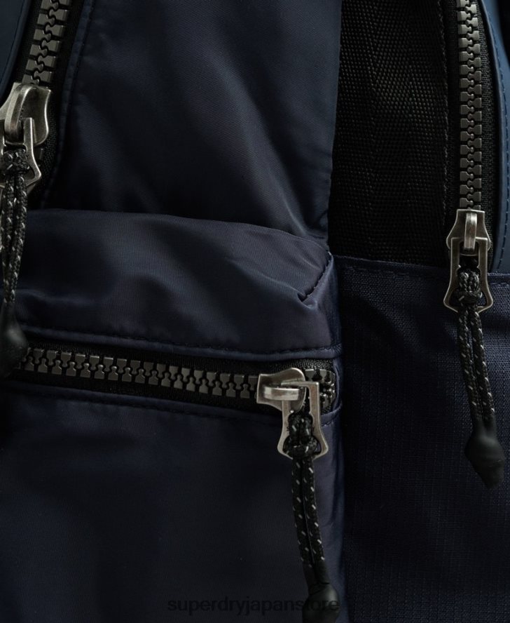 マウンテンタープグラフィックバックパック 男性 Superdry アクセサリー 海軍 2J62PZ1728