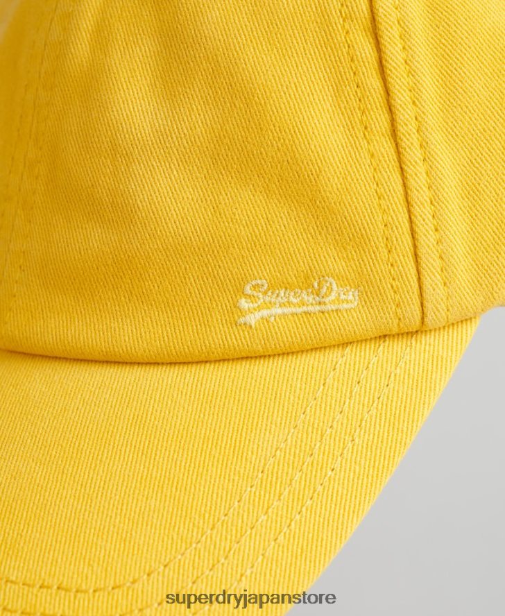 ヴィンテージ刺繍入りキャップ 男性 Superdry アクセサリー 黄色 2J62PZ1748