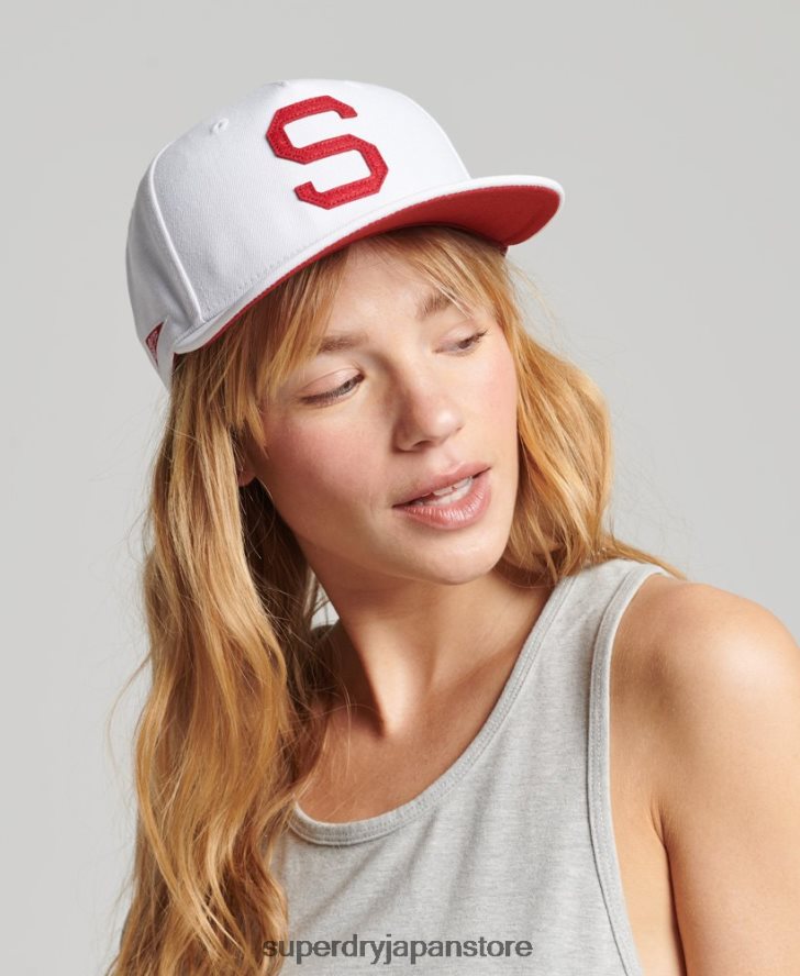 ヴィンテージ野球少年キャップ 男性 Superdry アクセサリー 白 2J62PZ1750