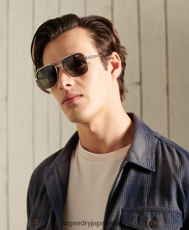 ハリソン サングラス 男性 Superdry アクセサリー 銀 2J62PZ1752