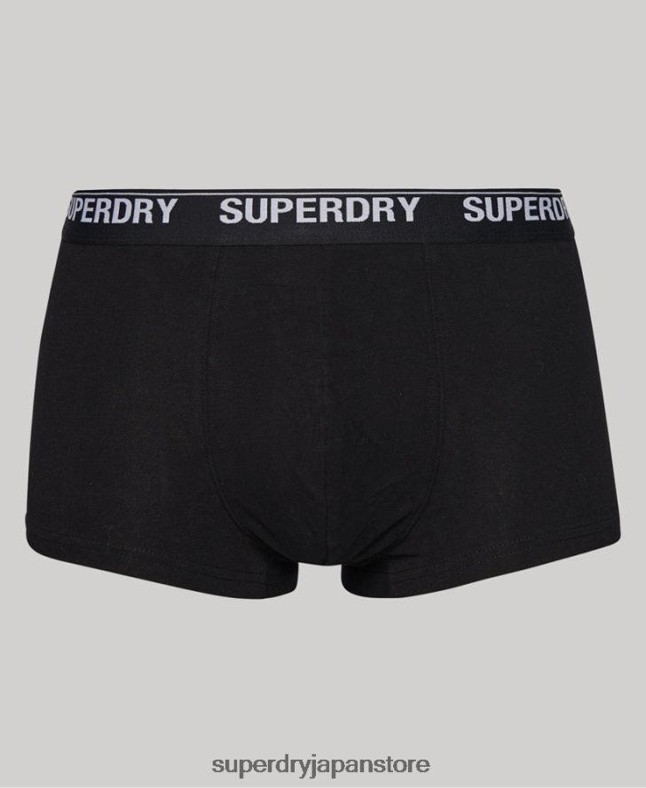 オーガニックコットントランクトリプルパック 男性 Superdry 衣類 マルチ 2J62PZ1753