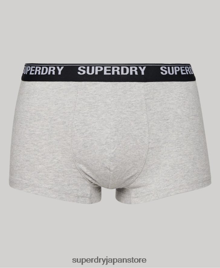 オーガニックコットントランクトリプルパック 男性 Superdry 衣類 マルチ 2J62PZ1753