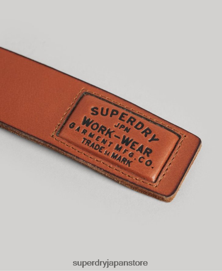 革ベルトギフトボックス 男性 Superdry アクセサリー 黄褐色 2J62PZ1775