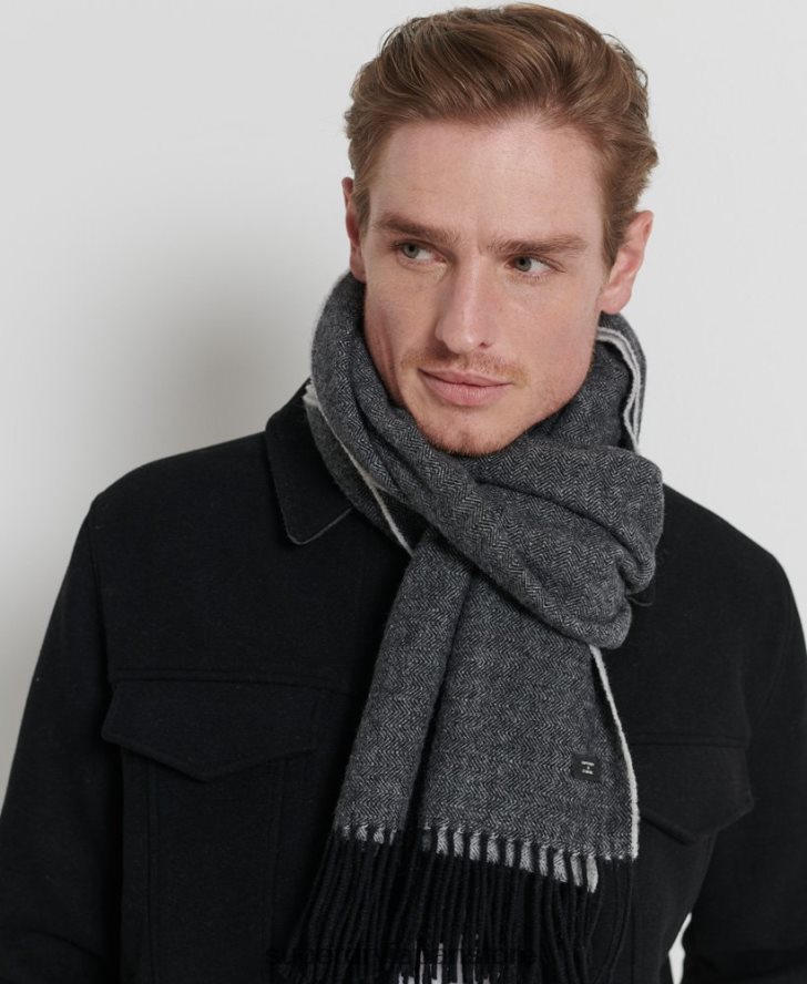スタジオスカーフ 男性 Superdry アクセサリー 濃い灰色 2J62PZ1783
