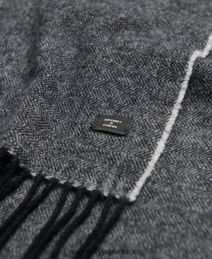 スタジオスカーフ 男性 Superdry アクセサリー 濃い灰色 2J62PZ1783