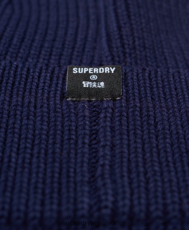 コードビーニー 男性 Superdry アクセサリー 海軍 2J62PZ1793