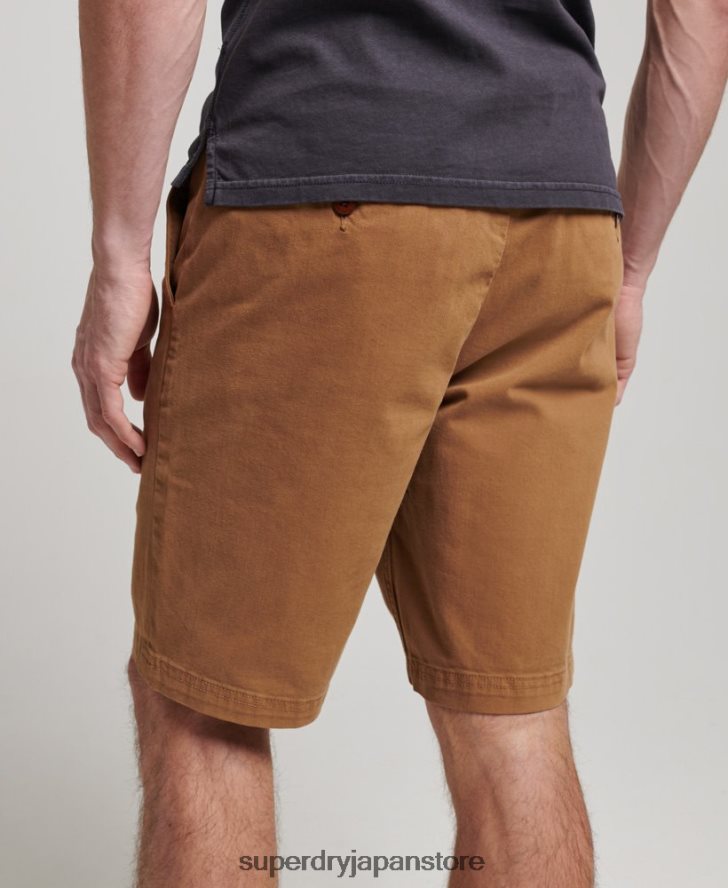 オフィサーチノショーツ 男性 Superdry 衣類 茶色 2J62PZ17