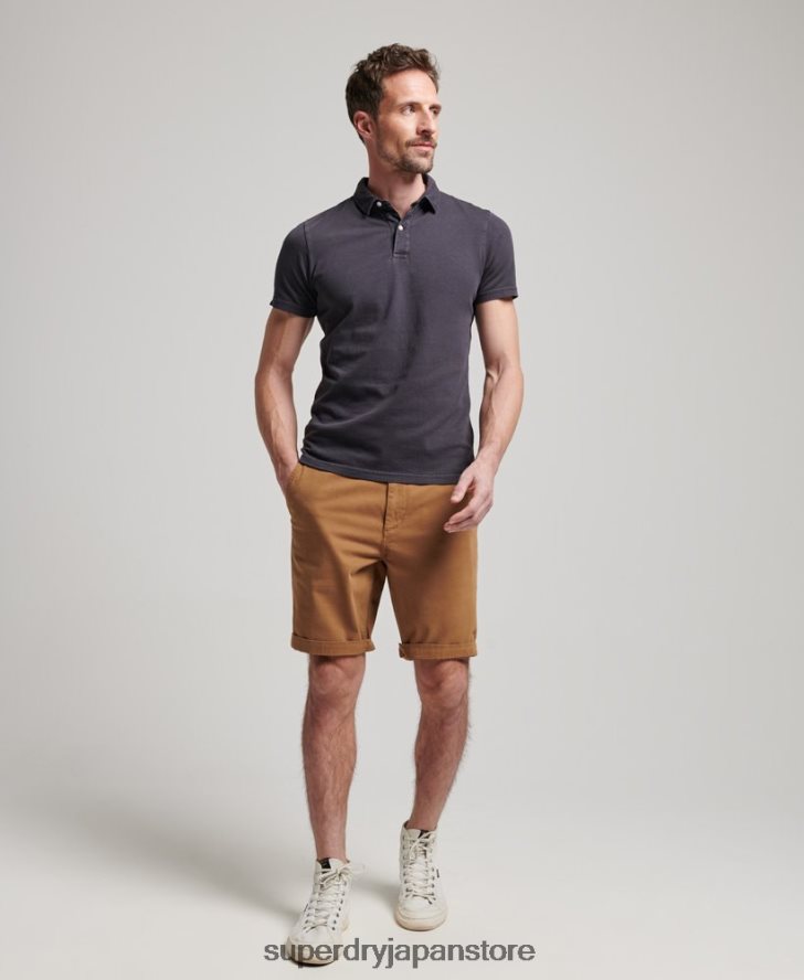 オフィサーチノショーツ 男性 Superdry 衣類 茶色 2J62PZ17