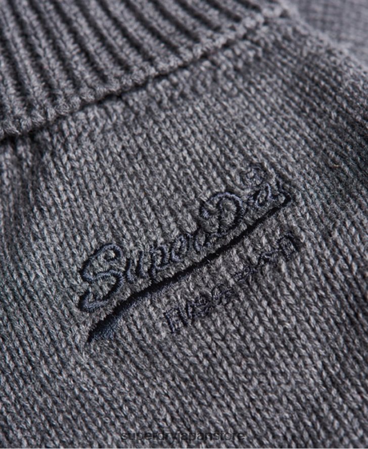 ヴィンテージロゴのクラシックな手袋 男性 Superdry アクセサリー グレー 2J62PZ1803