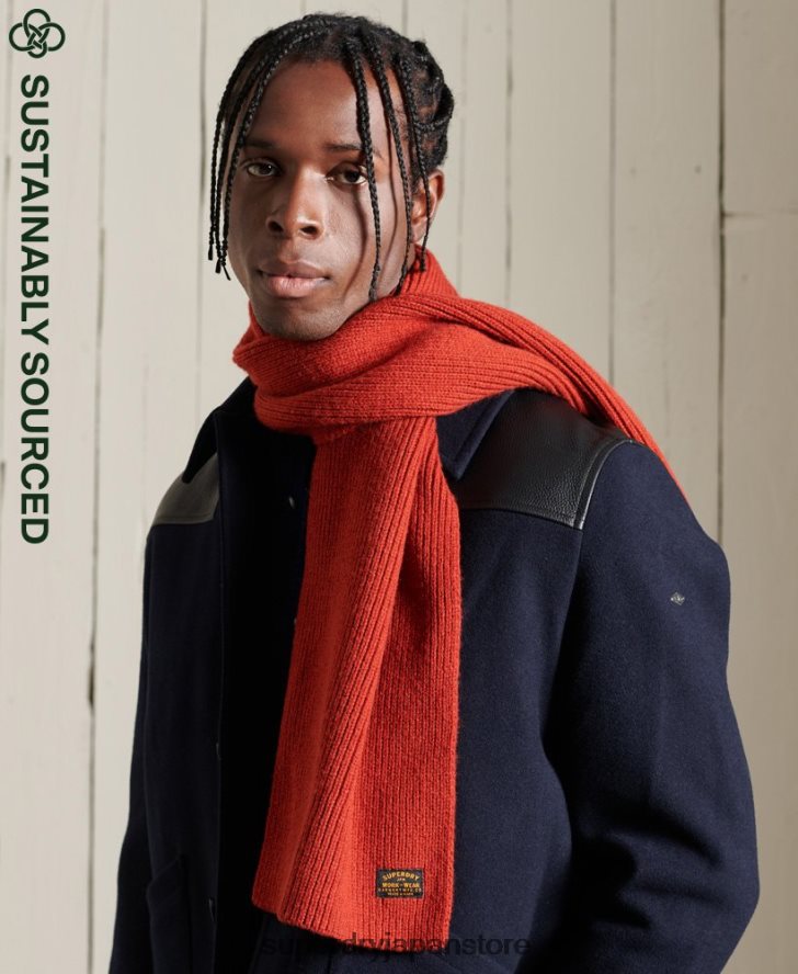 レーダースカーフ 男性 Superdry アクセサリー 赤 2J62PZ1817