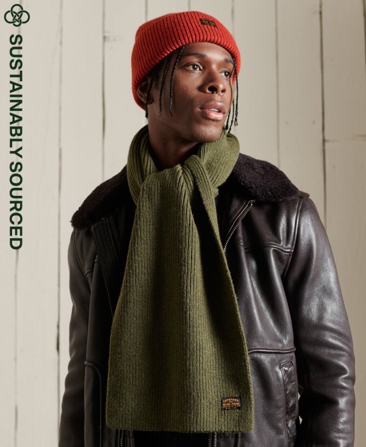 レーダースカーフ 男性 Superdry アクセサリー 緑 2J62PZ1819