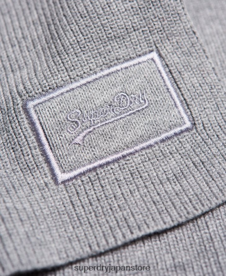 ヴィンテージロゴスカーフ 男性 Superdry アクセサリー ライトグレー 2J62PZ1821