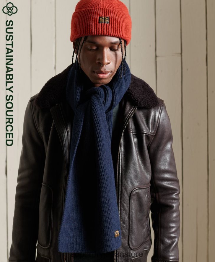 レーダースカーフ 男性 Superdry アクセサリー 海軍 2J62PZ1825
