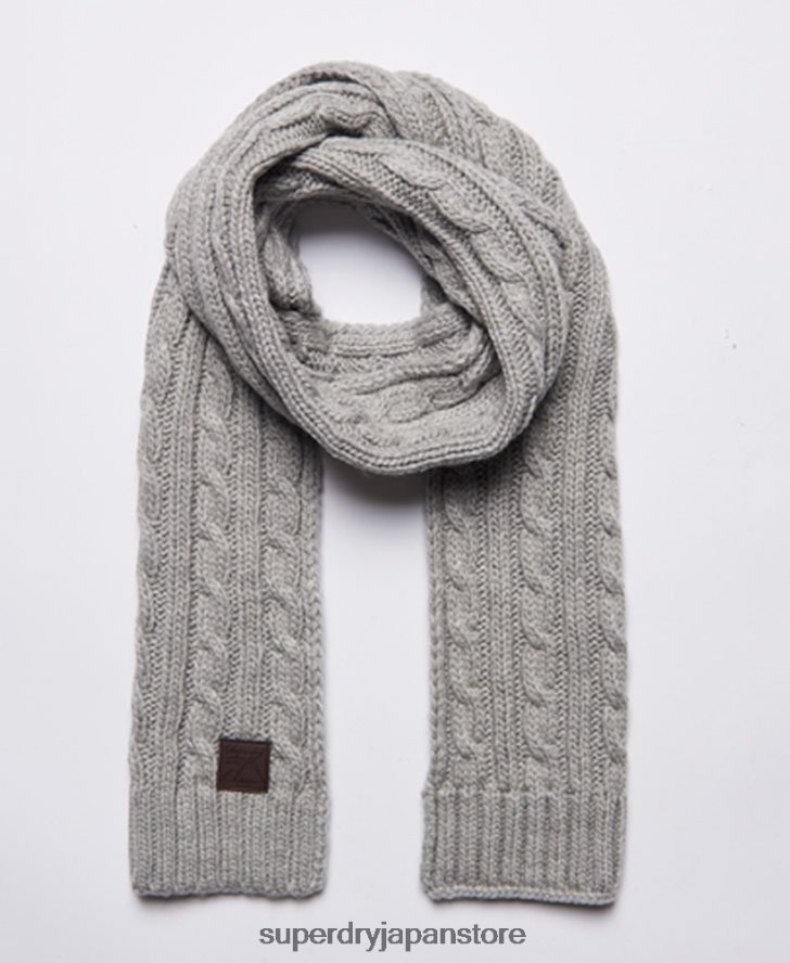 トロール船ケーブルスカーフ 男性 Superdry アクセサリー クリーム 2J62PZ1826