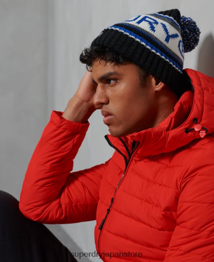 ロゴビーニー帽 男性 Superdry アクセサリー 黒 2J62PZ1839
