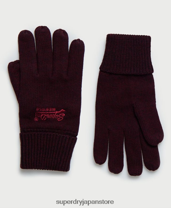 オレンジラベルの手袋 男性 Superdry アクセサリー 赤 2J62PZ1842