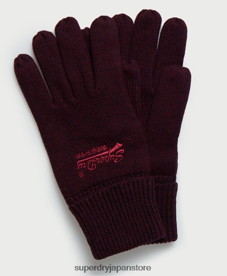 オレンジラベルの手袋 男性 Superdry アクセサリー 赤 2J62PZ1842